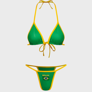 2024 New Brasil Halter Y2K Bikini Set - Trendy Coquette Aesthetic Swimwear for Summer