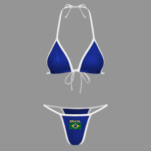 2024 New Brasil Halter Y2K Bikini Set - Trendy Coquette Aesthetic Swimwear for Summer