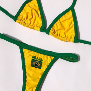 2024 New Brasil Halter Y2K Bikini Set - Trendy Coquette Aesthetic Swimwear for Summer