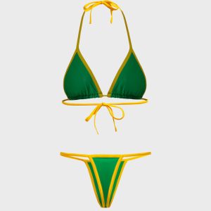 2024 New Brasil Halter Y2K Bikini Set - Trendy Coquette Aesthetic Swimwear for Summer