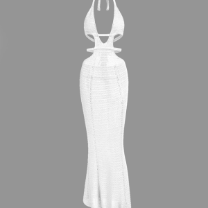 2024 New Y2K Aesthetic Spaghetti Strap Sleeveless Maxi Dress for Effortless Style