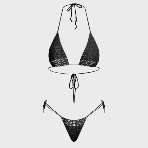 2024 New Y2K Style Plain Bikini - Trendy Swimwear for Coquette and Grunge Aesthetics