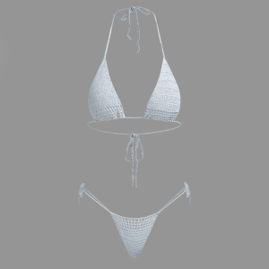 2024 New Y2K Style Plain Bikini - Trendy Swimwear for Coquette and Grunge Aesthetics