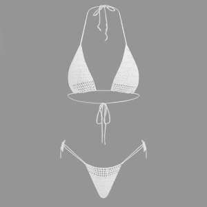 2024 New Y2K Style Plain Bikini - Trendy Swimwear for Coquette and Grunge Aesthetics