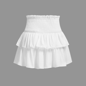 2024 Y2K Aesthetic Cotton Plain Cargo Skirt for Trendy Coquette and Grunge Outfits