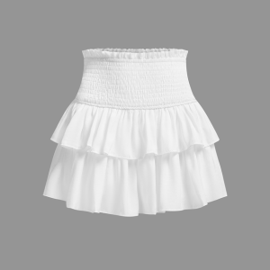 2024 Y2K Aesthetic Cotton Plain Cargo Skirt for Trendy Coquette and Grunge Outfits