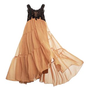 2024 Y2K Aesthetic Long Maxi Summer Dress with Embroidery and Big Hem for Women