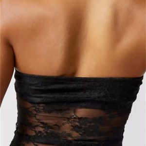 2024 Y2K Aesthetic Strapless Off Shoulder Corset Tube Top with Irregular Hem for Parties