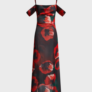 2024 Y2K Floral Spaghetti Strap Maxi Dress - Trendy Sleeveless Aesthetic Outfit