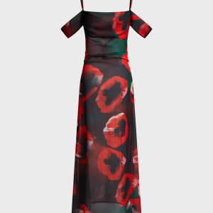 2024 Y2K Floral Spaghetti Strap Maxi Dress - Trendy Sleeveless Aesthetic Outfit