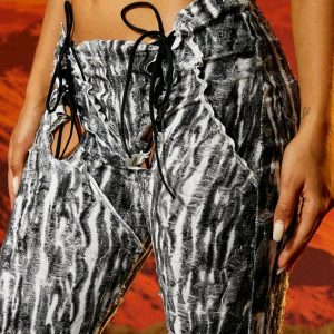 2024 Y2K Tie-Dye Bell-Bottom Trousers for Trendy Aesthetic Outfits