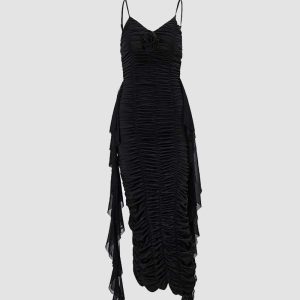 Alesandese Y2K Aesthetic Maxi Dress - Trendy Coquette Style for Effortless Elegance