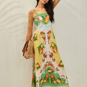 All Over Print Pockets Dress - Y2K Aesthetic Cute Dress for Coquette and Grunge Styles