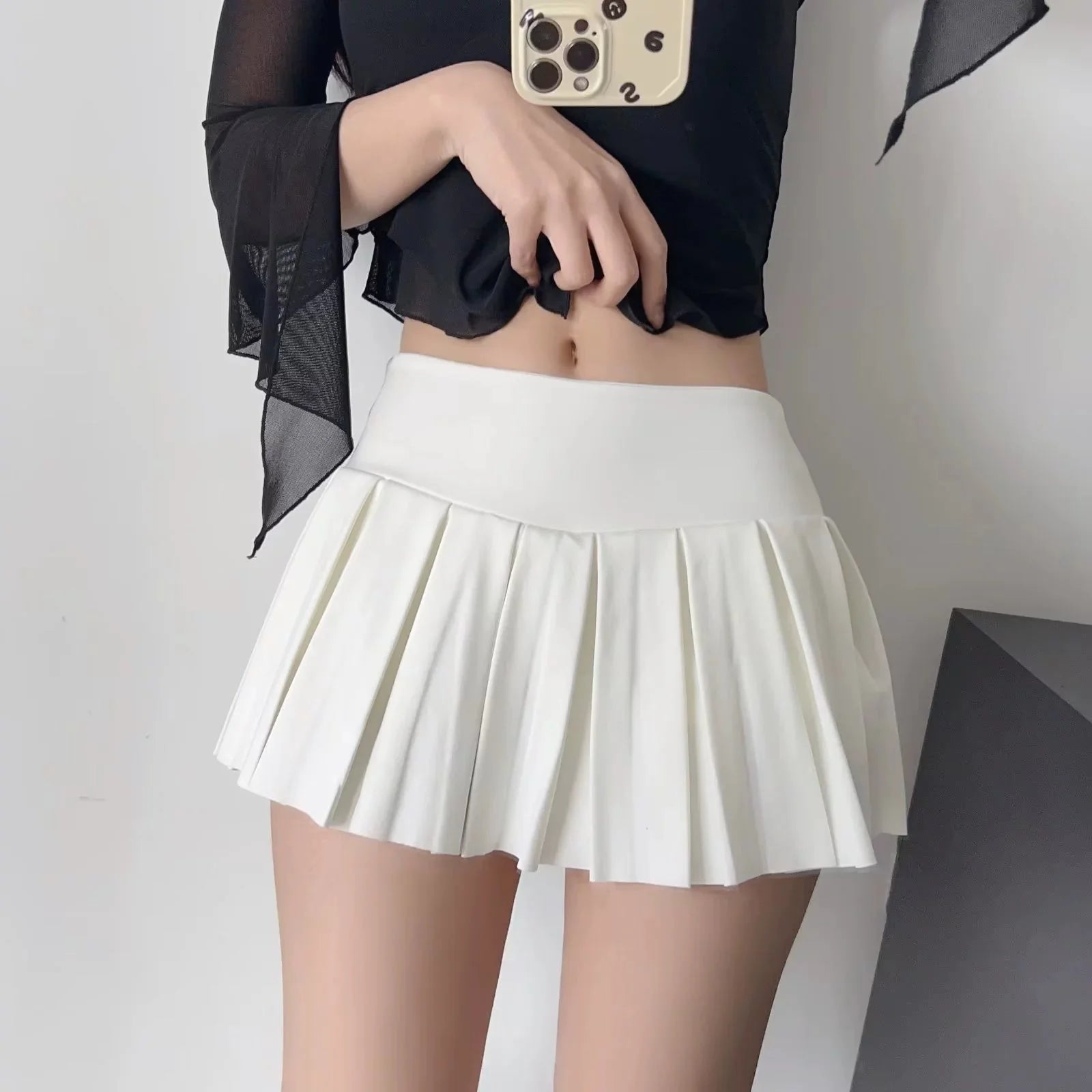 Andraya Y2K Pleated Mini Skirt - Cute Coquette Aesthetic for Trendy Outfits