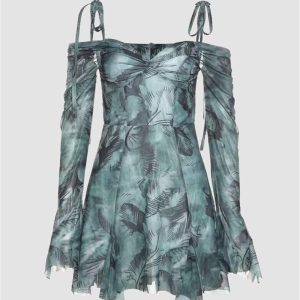 Aora Y2K Ruffle Sweetheart Dress - Cute Coquette Aesthetic for Effortless Style