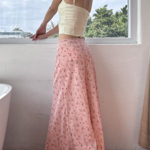 April Floral Cargo Skirt - Y2K Aesthetic with Coquette Style for Effortless Chic