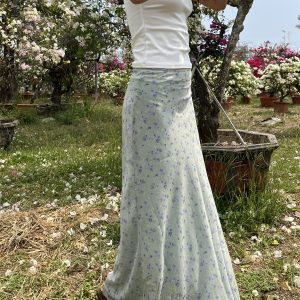 April Floral Cargo Skirt - Y2K Aesthetic with Coquette Style for Effortless Chic