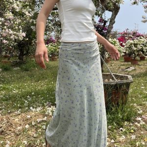 April Floral Cargo Skirt - Y2K Aesthetic with Coquette Style for Effortless Chic