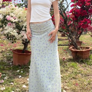 April Floral Cargo Skirt - Y2K Aesthetic with Coquette Style for Effortless Chic