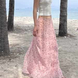 April Floral Cargo Skirt - Y2K Aesthetic with Coquette Style for Effortless Chic