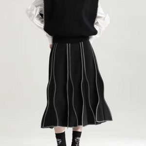 Asymmetric Ruffle Long Sleeve Top - Y2K Fashion Cute Aesthetic Shirt for Trendy Outfits