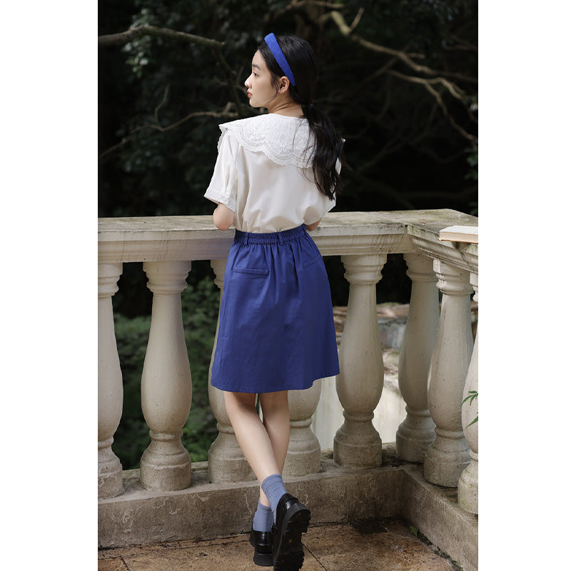 Azure Sky Blue Y2K Cargo Skirt - Trendy Coquette Aesthetic for Stylish Outfits