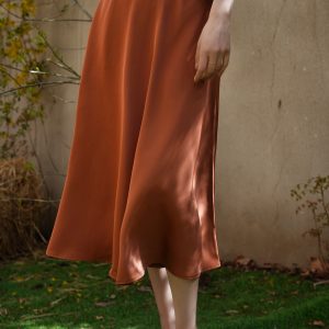 Birch Colored High Waist Tulip Skirt - Y2K Aesthetic Fashion Essential for Stylish Outfits