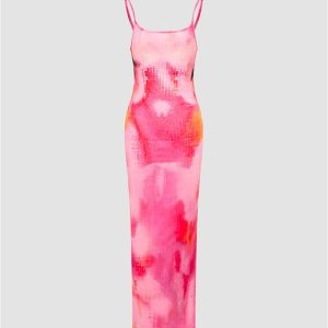 Brisleche Y2K Aesthetic Heat Maxi Dress - Trendy Coquette Style for Effortless Elegance