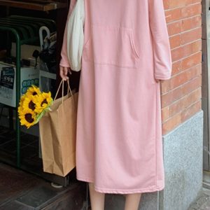 Candy Color Y2K Hoodie Dress - Cute Pastel Aesthetic for Cozy, Stylish Outfits