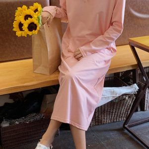 Candy Color Y2K Hoodie Dress - Cute Pastel Aesthetic for Cozy, Stylish Outfits