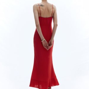 Chic Backless Sleeveless Solid Long Dress for Effortless Y2K Aesthetic Style