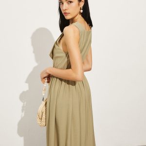 Chic Cotton & Linen Pocket Polo Dress for Effortless Y2K Style and Coquette Aesthetic