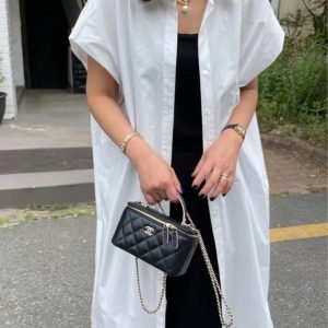 Chic French Style Long Shirt Dress for Effortless Y2K Aesthetic and Coquette Vibes