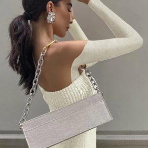 Chic Knitted Tassel Maxi Dress for Women - Hollow Out Bodycon Off-Shoulder Evening Elegance