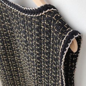 Chic Loose Split-Joint Knitting Vest Top for Y2K Fashion and Coquette Aesthetic Styles