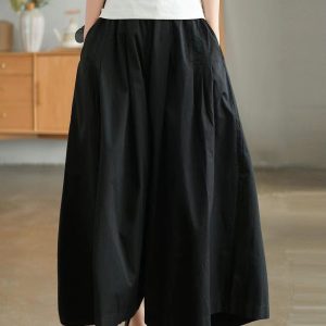 Chic Loose Wide-Leg Cotton Pants for Effortless Y2K Style and Comfy Aesthetic Outfits