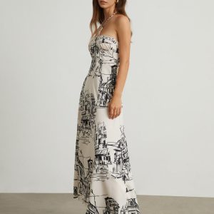 Chic Paris Street Halter Dress - Effortless Y2K Aesthetic for Stylish Outings