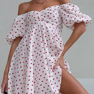 Chic Polka Dot Off-Shoulder Mini Dress for Y2K Fashion and Coquette Aesthetic Lovers