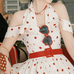 Chic Polka Dot Retro Dress - Y2K Fashion Inspired Vintage Style for Trendy Outfits