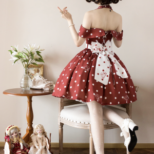 Chic Polka Dot Retro Dress - Y2K Fashion Inspired Vintage Style for Trendy Outfits