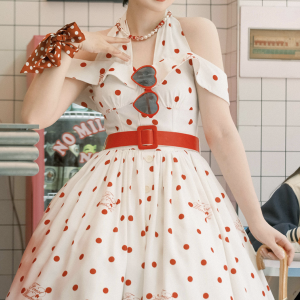 Chic Polka Dot Retro Dress - Y2K Fashion Inspired Vintage Style for Trendy Outfits