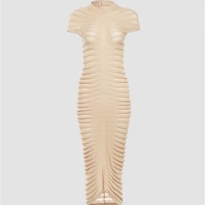 Chic Ruched Bodycon Maxi Dress - Y2K Aesthetic Fashion for Effortless Style