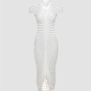 Chic Ruched Bodycon Maxi Dress - Y2K Aesthetic Fashion for Effortless Style