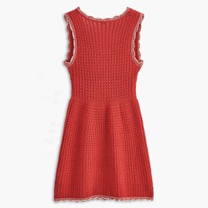 Chic Sleeveless Knitted Dress for Y2K Aesthetic and Coquette Style Outfits