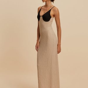 Chic Sleeveless Low Cut Long Dress for Effortless Y2K Style and Coquette Aesthetic