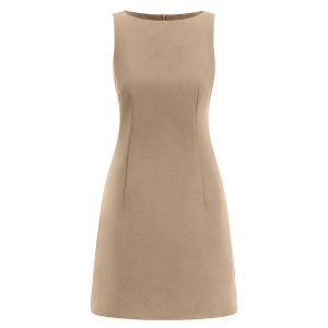 Chic Sleeveless Short Dress in Y2K Style - Perfect for Coquette and Grunge Aesthetics