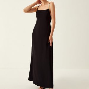 Chic Solid Backless Knit Dress for Effortless Y2K Style and Coquette Aesthetic