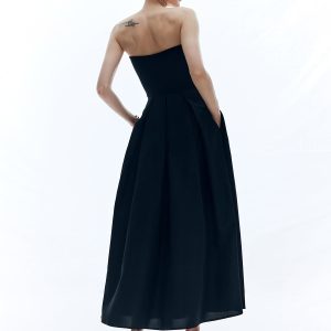 Chic Solid Off Shoulder Long Dress for Effortless Y2K Style and Coquette Aesthetic