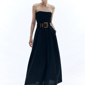 Chic Solid Off Shoulder Long Dress for Effortless Y2K Style and Coquette Aesthetic