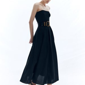 Chic Solid Off Shoulder Long Dress for Effortless Y2K Style and Coquette Aesthetic